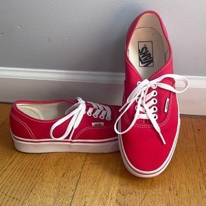 Vans Authentic Red Sneakers. Womens 8.5